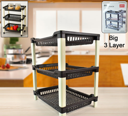 Apex Big Multi Use Plastic Storage Rack  3-tier (1 Pc)
