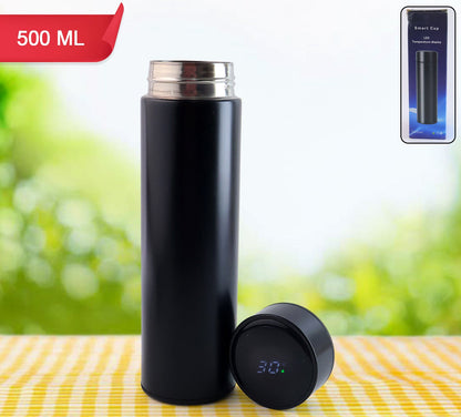 Black Vacuum Insulated Water Bottle (1 Pc  500ml)