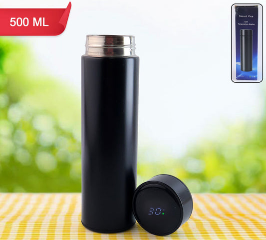 Black Vacuum Insulated Water Bottle (1 Pc  500ml)
