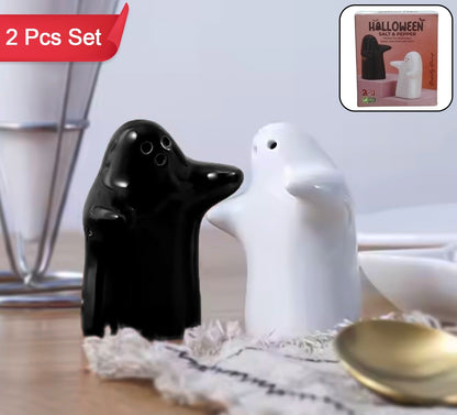 Ceramic Salt And Pepper Seasoning And Spice Shakers Cute (2 Pcs Set)