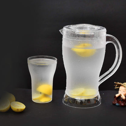 Apex Unbreakable Lemon Jug Set With 6 Glasses
