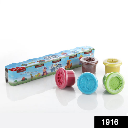 Non-toxic Creative 100 Dough Clay 5 Different Colors (Pack Of 5 Pcs)