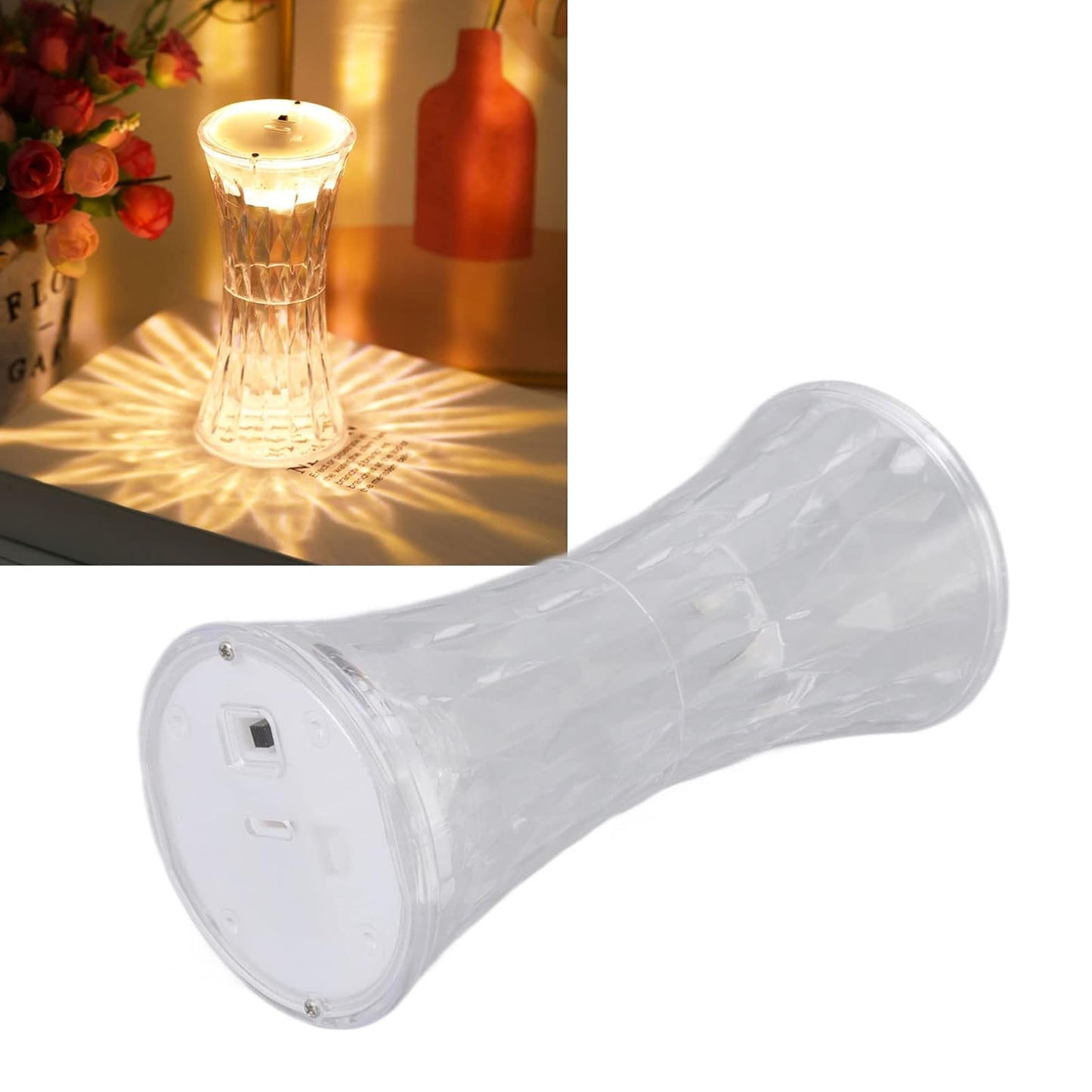 Crystal Lamp Universal Night Light (12pc Moq)