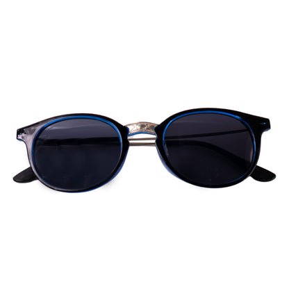 Blue Uv Protected Round Sunglasses