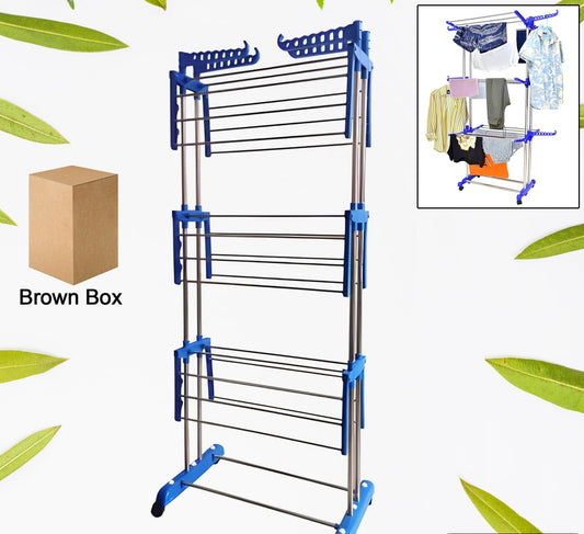 Foldable Stainless Steel Clothes Drying Stand Rack