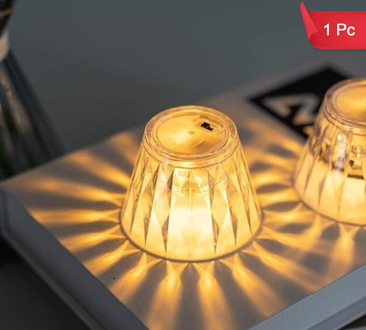 Cup Shape Crystal Table Lamp (1 Pc)