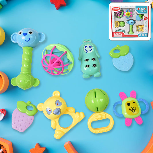 Kinder Baby Rattles  Teethers (8 Pcs Set)