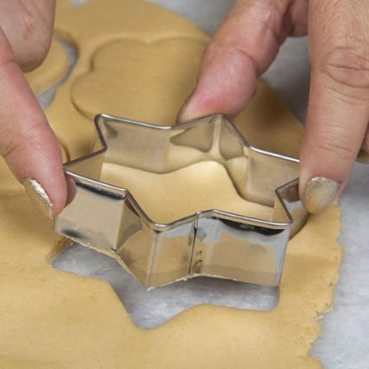 Cookie Cutter Stainless Steel Cookie Cutter With Shape Heart Round Star And Flower (12 Pieces)