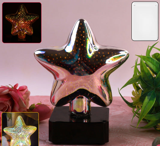 Star-shaped 3d Illusion Decorative Led Night Lamp (1 Pc)
