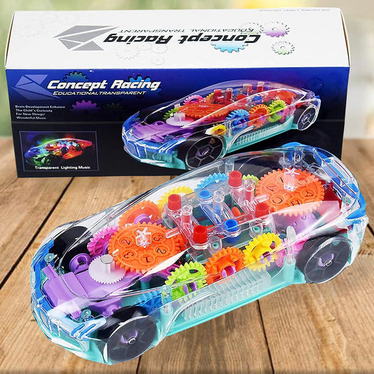 Automatic 360 Degree Rotating Transparent Gear Concept Car