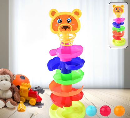 5 Layer Ball Drop And Roll Swirling Tower Educational Toy (1 Pc)