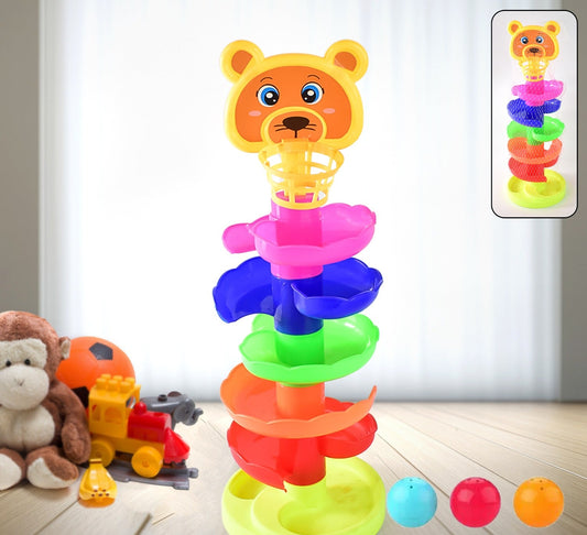 5 Layer Ball Drop And Roll Swirling Tower Educational Toy (1 Pc)