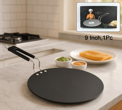 Compact Non-stick Flat Roti Tawa (9 Inch  1 Pc)
