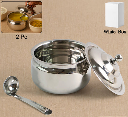 Premium Stainless Steel Ghee Pot
