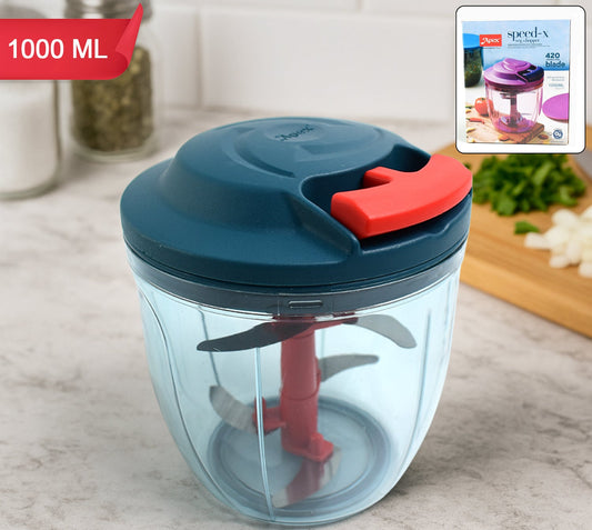 Apex Speed-x Hand-powered Vegetable Chopper (1000 Ml)
