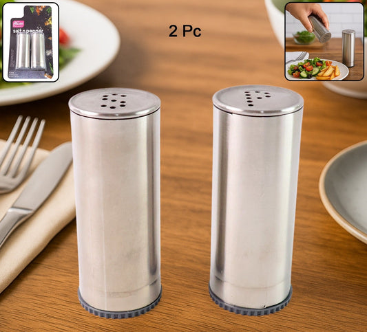 Stainless Steel Salt And Pepper Shaker Set (2 Pc)