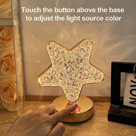 Star Shape Crystal Diamond Lamp (1 Pc )