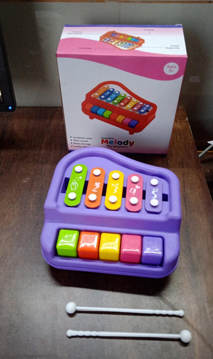2 In 1 Baby Piano Xylophone Toy (1 Pc)