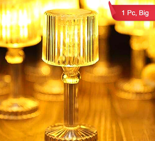 Big Acrylic Led Desk Lamps Table Lamp Portable Crystal (1 Pc  Big)