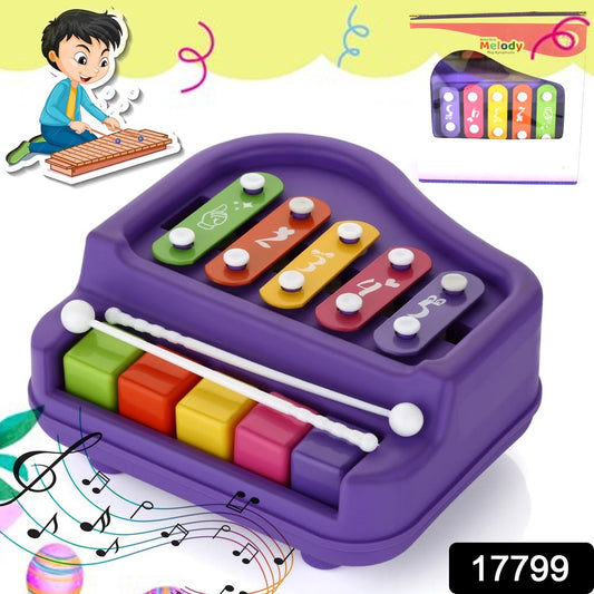2 In 1 Baby Piano Xylophone Toy (1 Pc)