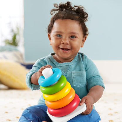Plastic Baby Kids Teddy Stacking Ring Jumbo Stack Up Educational Toy ( 7pc )