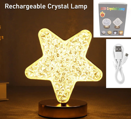 Star Shape Crystal Diamond Lamp (1 Pc )