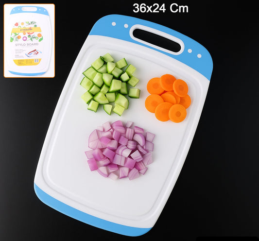 Ganesh Vegetables And Fruits Cutting Chopping Board Plastic Chopper Cutter Board (1 Pc)